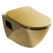 SAPHO - PAULA WC sedátko, SLIM, Soft Close, zlata KC0903