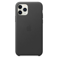 Kožené puzdro Apple na Apple iPhone 11 Pro Max MX0E2ZM/A Leather Case Black