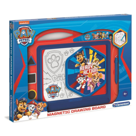 Clementoni Magnetická kresliaca tabuľka Labková patrola, 34 x 47 x 3,5 cm