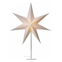 Svietnik na žiarovku E14 s papierovou hviezdou biely, 67x45 cm, vnútorný (EMOS)