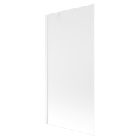 MEXEN/S - Next vaňová zástena FIX 90 x 150 cm, mrazené sklo, biela 895-090-000-00-30-20