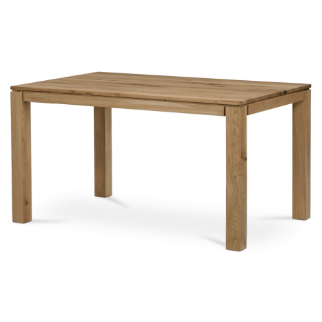 Jedálenský stôl z masívneho dreva 140 x 80 cm, dub Autronic