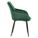 LuxD 21482 Dizajnová stolička Esmeralda, zelená