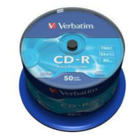 VERBATIM CD-R(50-Pack)Spindle/Extra Protection/DL/52x/700MB