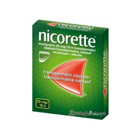 Nicorette invisipatch 25mg/16h náplasti proti fajčeniu 7ks