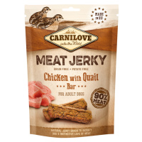 CARNILOVE Meat Jerky pre psov Chicken with Quail Bar 100 g