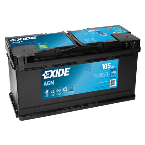 EXIDE AGM 105Ah Autobatéria Start-Stop 12V , 950A ,EK1050