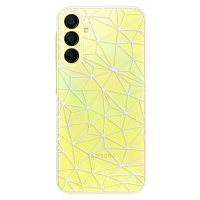Odolné silikónové puzdro iSaprio - Abstract Triangles 03 - white - Samsung Galaxy A15 / A15 5G