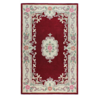 Červený vlnený koberec Flair Rugs Aubusson, 75 × 150 cm