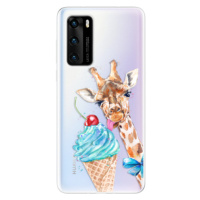 Odolné silikónové puzdro iSaprio - Love Ice-Cream - Huawei P40