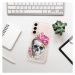 Odolné silikónové puzdro iSaprio - Pretty Skull - Samsung Galaxy S22+ 5G