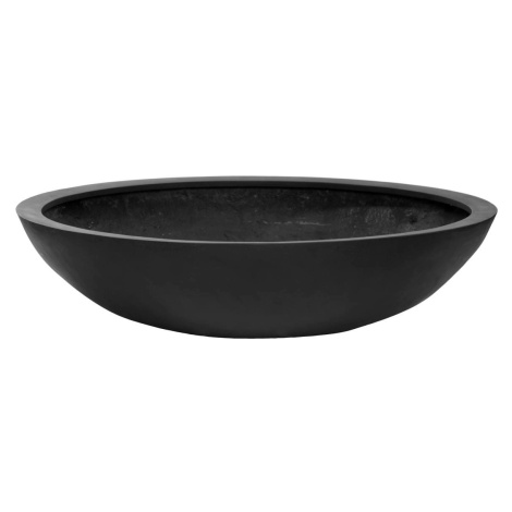 Kvetináč Jumbo Bowl, farba čierna, viac veľkostí - PotteryPots Velikost: M - v. 22 cm, ⌀ 85 cm