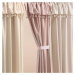 Svetlo krémový záves Astoria so strapcami na riasiacej páske 140 x 250 cm