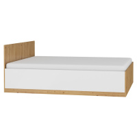 MEBLOCROSS Maximus MXS-18 160 manželská posteľ s roštom dub artisan / biely lesk