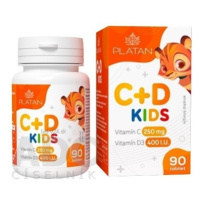 PLATAN Vitamín C + D KIDS