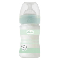 CHICCO Fľaša dojčenská sklo Well-being silikón 150ml uni