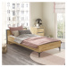 Jednolôžková posteľ 90x200 cm v prírodnej farbe – Kalune Design
