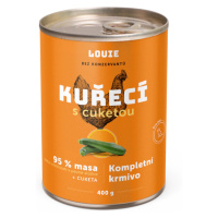 LOUIE Konzerva pre psy kuracie s cuketou 400 g