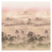 VLADILA Foggy Landscape Peach - tapeta