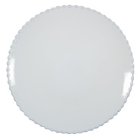 Biely kameninový dezertný tanier Costa Nova Pearl, ⌀ 22 cm