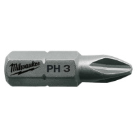 MILWAUKEE Skrutkovacie bity PH3, 25 mm (25 ks)