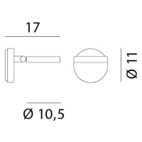 Rotaliana String H0 DTW nástenné LED svetlo čierna