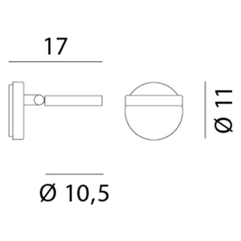 Rotaliana String H0 DTW nástenné LED svetlo čierna