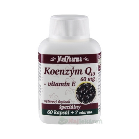 MEDPHARMA KOENZYM Q10+VIT.E 60MG 67 kapsulí