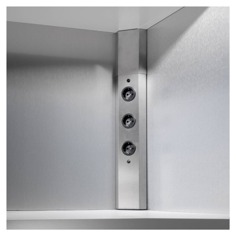 Rohová zásuvková lišta Power, 3 kusy Evotec