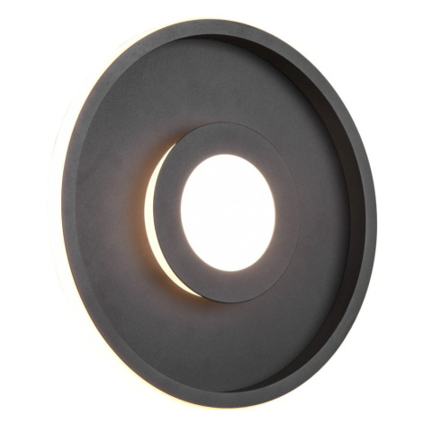 Matne čierne kovové LED stropné svietidlo ø 30 cm Ascari - Trio