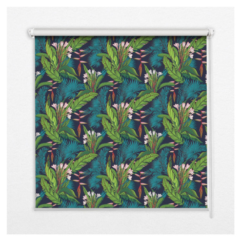 TULUP VNÚTORNÁ roleta - okenná roleta - roleta - 100x180 cm - Exotické rastliny