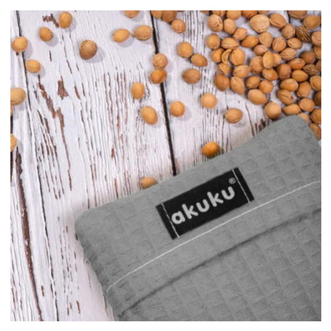 Akuku Detský nahrievací a chladiaci vankúšik Termofor s višňovými kôstkami šedý