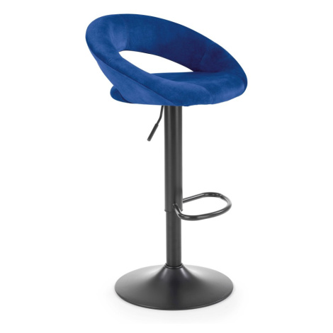 Barová stolička H102 tmavo modrá Halmar