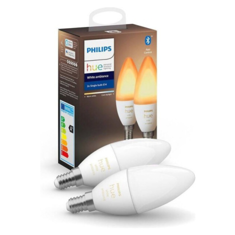 Philips HUE žiarovka LED E14 6W 470lm 2000-6500K, 16 mil. farieb