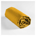 Žltá napínacia bavlnená plachta 180x200 cm Lina – douceur d'intérieur