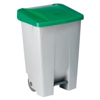 Gastro Odpadkový kôš nášľapný 80 l, sivá/zelená