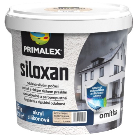 PRIMALEX SILOXAN - Roztieraná pastovitá omietka biela 25 kg (hladená 1,5 mm)