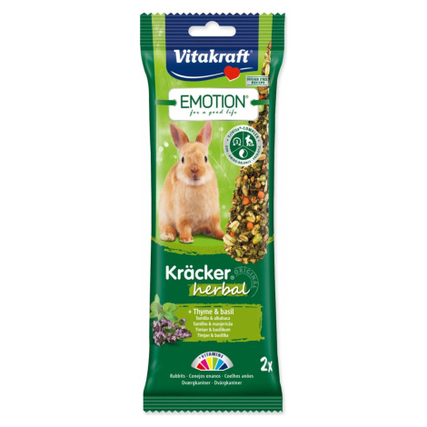 Tyčinky Vitakraft Emotion Kracker králik, s bylinkami 2ks