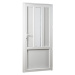 SKLADOVE-OKNA.sk - Vedľajšie vchodové dvere PREMIUM, pravé - 980 x 2080 mm, biela/zlatý dub