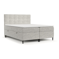 Svetlosivá boxspring posteľ s úložným priestorom 180x200 cm Urbaneo – Maison de Rêve