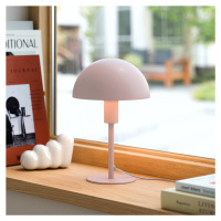 Stolová lampa Ellen Mini z kovu, zaprášená ružová