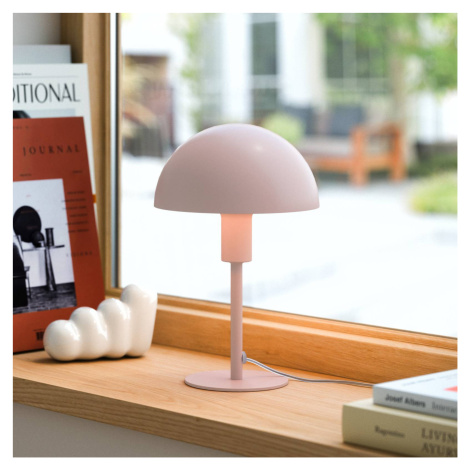 Stolová lampa Ellen Mini z kovu, zaprášená ružová Nordlux