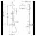 Mexen - CQ22 vaňovo-sprchový set s termostatickou batériou Cube, chrómová, 779102295-00