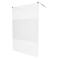 MEXEN/S - KIOTO samostatne stojaca sprchová zástena 100 x 200, transparent/matné sklo 8 mm, chró
