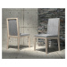 Estila Moderná dizajnová jedálenská stolička Rodas s masívnymi nožičkami a rámom s voliteľným ča