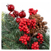 Vianočný veniec Berry and pinecone červená, 45 x 10 x 39 cm