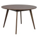Tmavohnedý okrúhly jedálenský stôl v dekore duba ø 115 cm Yumi – Rowico