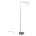 Stojacia lampa v striebornej farbe s kovovým tienidlom (výška  170 cm) Sierra – Trio