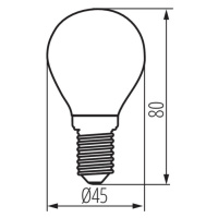 XLED G45 E14 6W-WW Svetelný zdroj LED