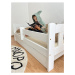 Detská masívna posteľ Maja biela - rôzne rozmery Veľkosť: 160x80